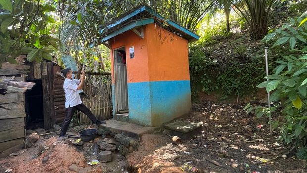 Potret rumah balita yang mengalami penyakit cacingan di Seluma Potret rumah balita yang mengalami penyakit cacingan di Seluma