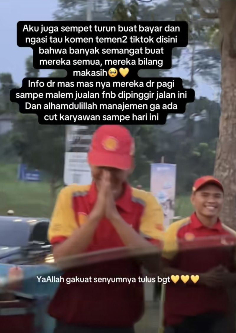 Viral! Momen Netizen Beli Kopi di SPBU Swasta yang Tengah Kesulitan