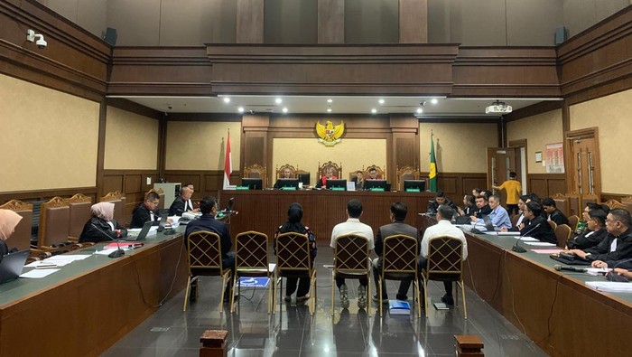 Sidang kasus suap vonis lepas korupsi minyak goreng (Mulia/detikcom)