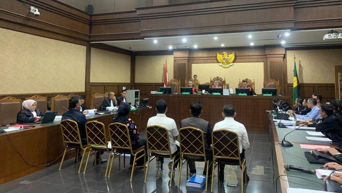 Sidang kasus suap vonis lepas korupsi minyak goreng (Mulia/detikcom)