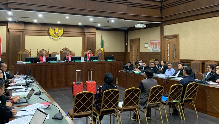 Sidang kasus suap vonis lepas korupsi minyak goreng (Mulia/detikcom)