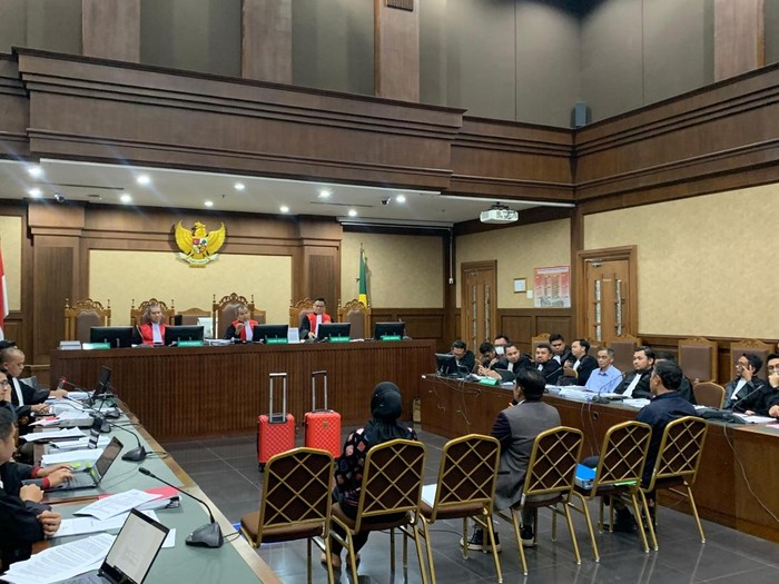 Sidang kasus suap vonis lepas korupsi minyak goreng (Mulia/detikcom)