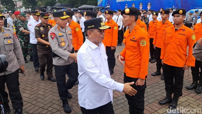 Apel kesiapan penanganan bencana alam di Provinsi Banten. (Arief/detikcom)