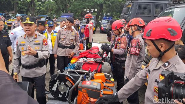 Apel kesiapan penanganan bencana alam di Provinsi Banten. (Arief/detikcom)
