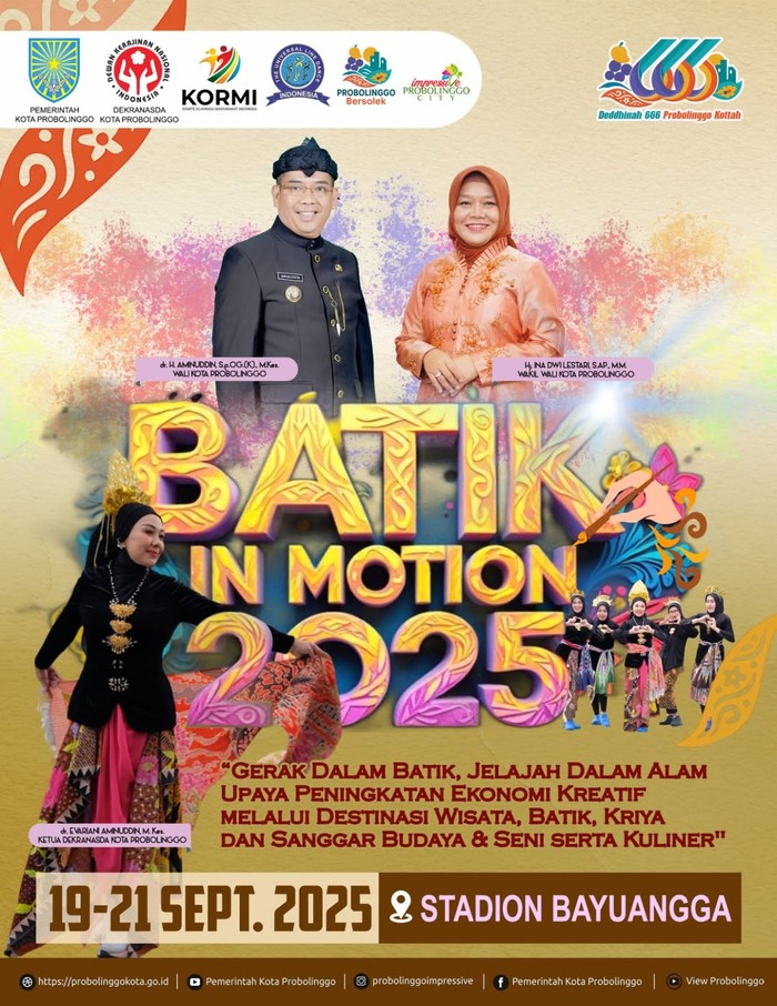Poster Batik In Motion 2025 Kota Probolinggo