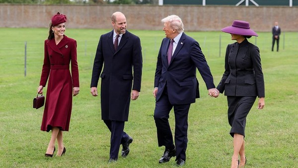 Foto: Diplomasi Modis Kate Middleton & Melania Trump di Kunjungan Bersejarah