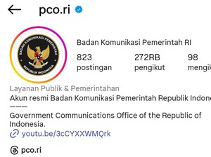Logo hingga Nama Akun PCO Kini Berubah Jadi Badan Komunikasi Pemerintah
