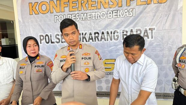 Kapolsek Cikarang Tengah AKP Tri Bintang Baskoro.