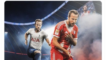 Harry Kane mencetak 2 gol, jadi momok buat Chelsea dulu dan sekarang. Foto: X.com