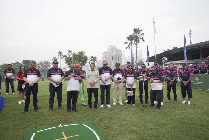 Menteri Kebudayaan Fadli Zon menghadiri pembukaan Immanuel Charity Golf Open 1st Series 2025 di Pondok Indah Golf, Jakarta.
