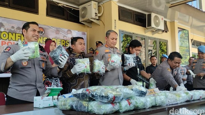 Penampakan sabu 44 Kg yang diselundupkan di Pelabuhan Parepare.