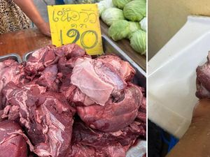 Curangi Konsumen! Pedagang Ini Palsukan Daging Babi Jadi Daging Sapi