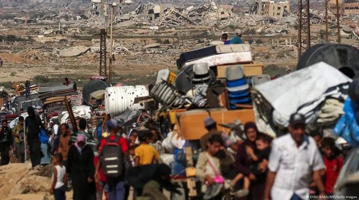 Sebuah komisi yang ditunjuk PBB menemukan bahwa kegiatan Israel di Gaza bertujuan untuk menghancurkan rakyat Palestina Foto: EYAD BABA/AFP/Getty Images