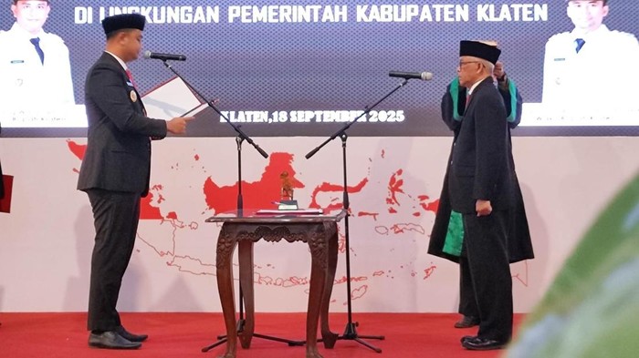 Bupati Klaten Lantik Pj Sekda