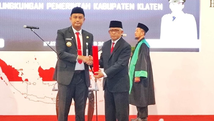 Bupati Klaten Lantik Pj Sekda