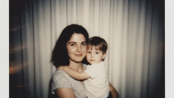 Ilustrasi foto gemini AI menggabungkan foto masa kecil dan sekarang