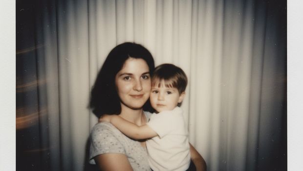 Ilustrasi foto gemini AI menggabungkan foto masa kecil dan sekarang