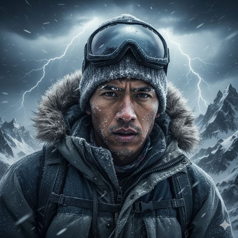 Ilustrasi pendaki (Gambar yang disajikan dalam artikel ini bukanlah foto asli hasil pemotretan, melainkan kreasi visual yang sepenuhnya dihasilkan oleh kecerdasan buatan Gemini AI).