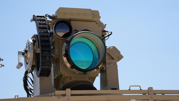 A detail of Iron Beam laser anti-missile interception system, developed by Israel, is seen in this handout image obtained by Reuters on September 17, 2025. Israel Defence Ministry/Handout via REUTERS THIS IMAGE HAS BEEN SUPPLIED BY A THIRD PARTY.