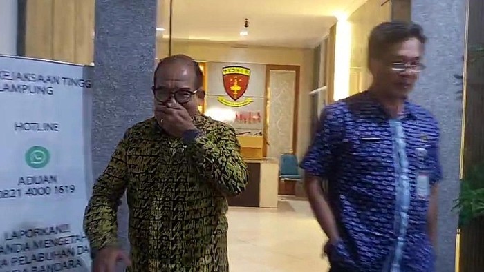 Mantan Pj Gubernur Lampung Samsudin diperiksa Kejari