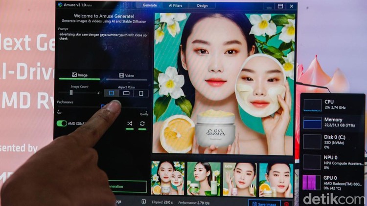 Laptop AI Generasi Baru Hadir, Buka Era Kreativitas dan Gaming Tanpa Batas AMD dan Lenovo resmi merilis laptop AI generasi terbaru di Jakarta. Ditenagai Ryzen AI 300 Series, perangkat ini hadir untuk produktivitas, kreativitas, hingga gaming.