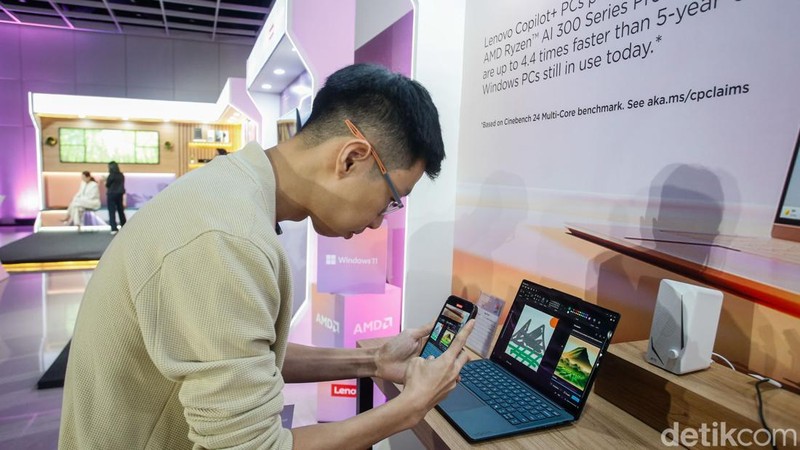 AMD dan Lenovo resmi merilis laptop AI generasi terbaru di Jakarta. Ditenagai Ryzen AI 300 Series, perangkat ini hadir untuk produktivitas, kreativitas, hingga gaming.