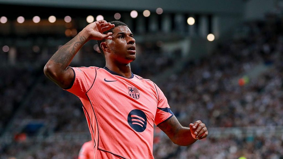 Marcus Rashford kualitasnya diketahui HAnsi Flick. (Foto: DeFodi Images via Getty Images/DeFodi Images)