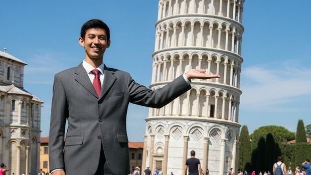 Menara Pisa. (Gemini AI)