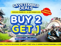Promo Spesial Liburan di Trans Studio Theme Park Bali, Buy 2 Get 1 Free!