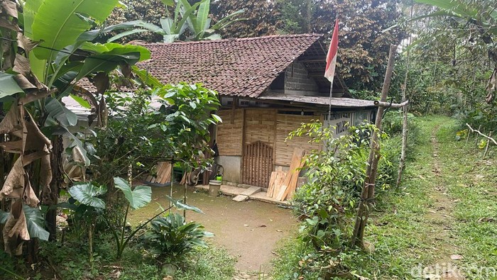 Rumah persembunyian Iwan pelaku pembunuhan terhadap Serda RS anggota TNI di Dusun Siwiu Kelurahan Kepil, Kecamatan Kepil Wonosobo.
