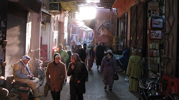 Souk Marrakesh di Maroko