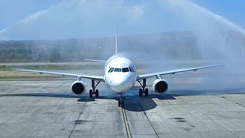 Pesawat Super Air Jet resmi melayani rute Kupang-Jakarta, Jumat (19/9/2025).