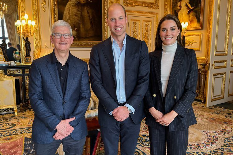 Tim Cook Bertemu Pangeran William dan Kate Middleton pada 2023 Tim Cook Bertemu Pangeran William dan Kate Middleton pada 2023