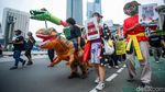 Ular Raksasa Warnai Aksi Tuntut Keadilan Iklim dan Energi Bersih di Jakarta