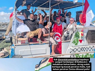 Senyum Wanda Hamidah-Tim, Kapal Berlayar Lagi ke Gaza Usai Terdampar di Kelibia