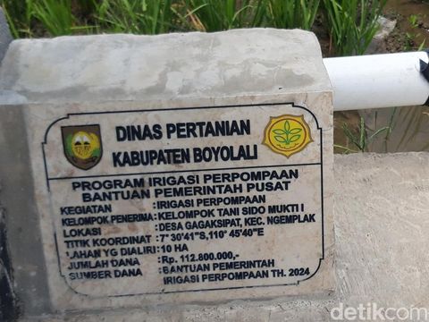 Bangunan rumah pompa air yang viral di media sosial.