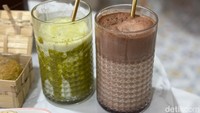 Matcha Latte di Burnt Sienna punya rasa seimbang, tidak terlalu manis. Cocok dipasangkan dengan roti mochi atau French Toast. Foto: detikcom/Riska Fitria