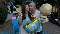 Cellos bakal punya anak laki-laki. Hal itu terlihat saat ia dan istri melakukan gender reveal. (Foto: dok Instagram celloszxz)