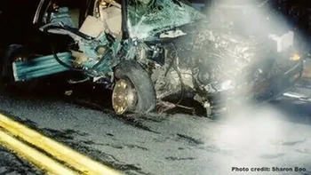 Diduga penampakan hantu setelah terjadi kecelakaan maut. Foto: Fix Photo