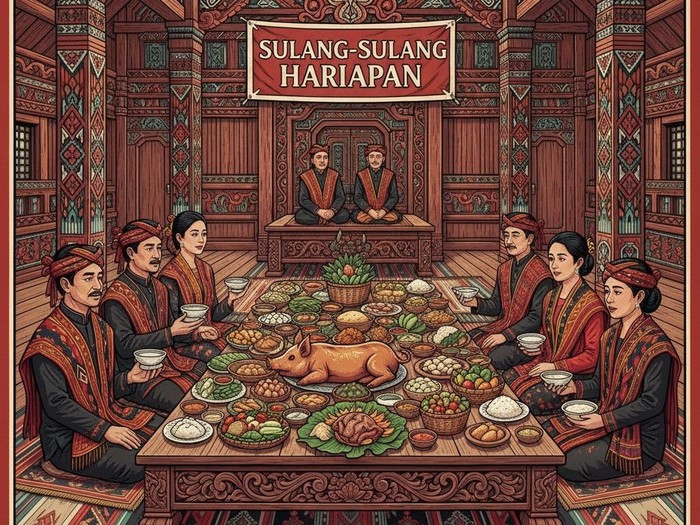 Ilustrasi budaya Sulang-Sulang Hariapan