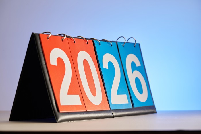 score board 2026 against blue background
