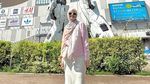 Inara Rusli Throwback Masa Kecil Foto Bareng Patung Doraemon-Gundam