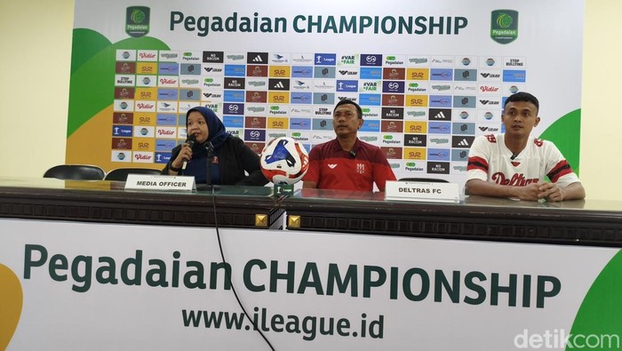 Konferensi pers jelang laga Deltras FC vs Barito Putera