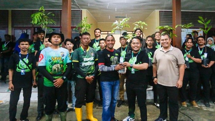 Mahasiswa Green Leadership Academy mengunjungi Tabung Harmoni Hijau, Sabtu (19/9/2025).