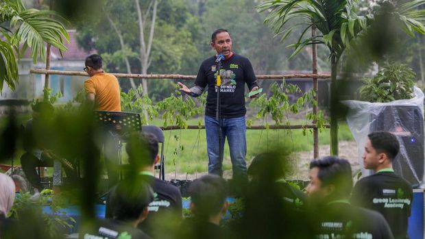 Mahasiswa Green Leadership Academy mengunjungi Tabung Harmoni Hijau, Sabtu (19/9/2025).