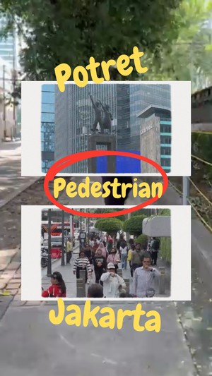 Video Potret Masalah Pejalan Kaki di Trotoar Jakarta