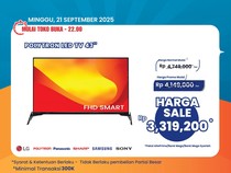 Beli TV LED 43 di Transmart Full Day Sale Ada Potongan Rp 1,4 Juta