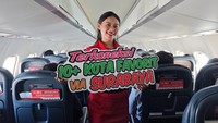 Konsep point-to-point disebut akan memudahkan pelanggan tiba di Surabaya tanpa transit di bandara lain. Waktu perjalanan lebih efisien, pengalaman terbang lebih nyaman. Foto: Wings Air