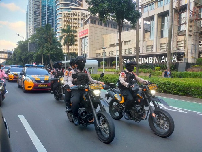 119 personel Polda Metro dikerahkan dalam patroli skala besar hari ini (dok.istimewa)