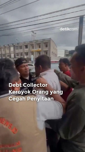 Video: Debt Collector Keroyok Orang yang Cegah Penyitaan